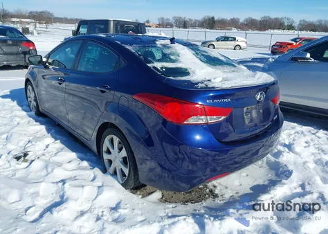 2012 Hyundai Elantra Limited from USA, damaged, VIN 5NPDH4AE8CH089822